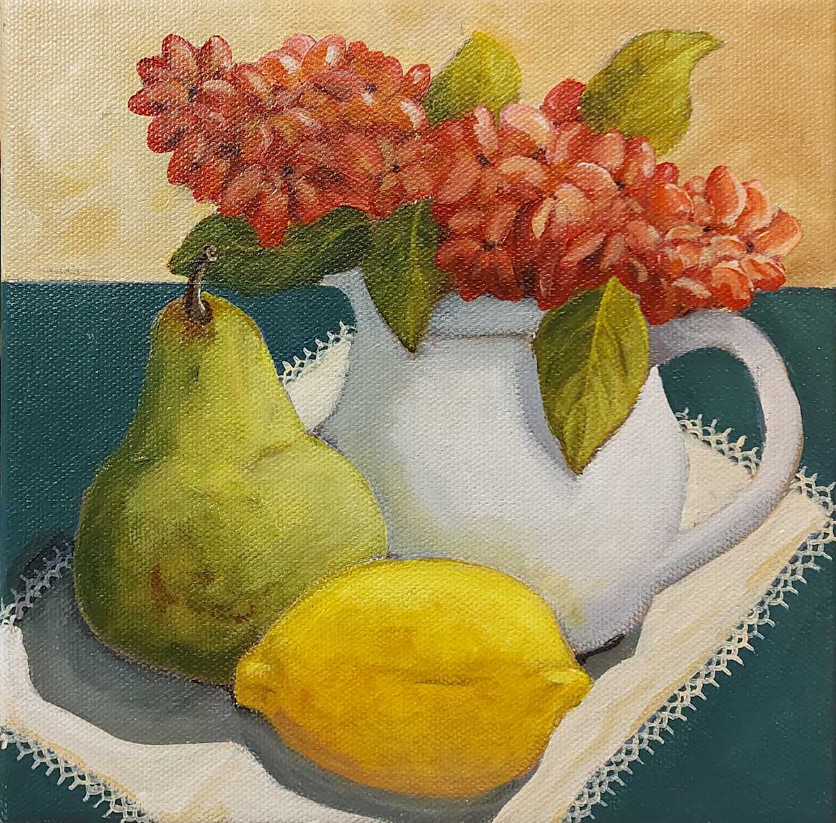 Lemon and Pear by Susan Merritt 