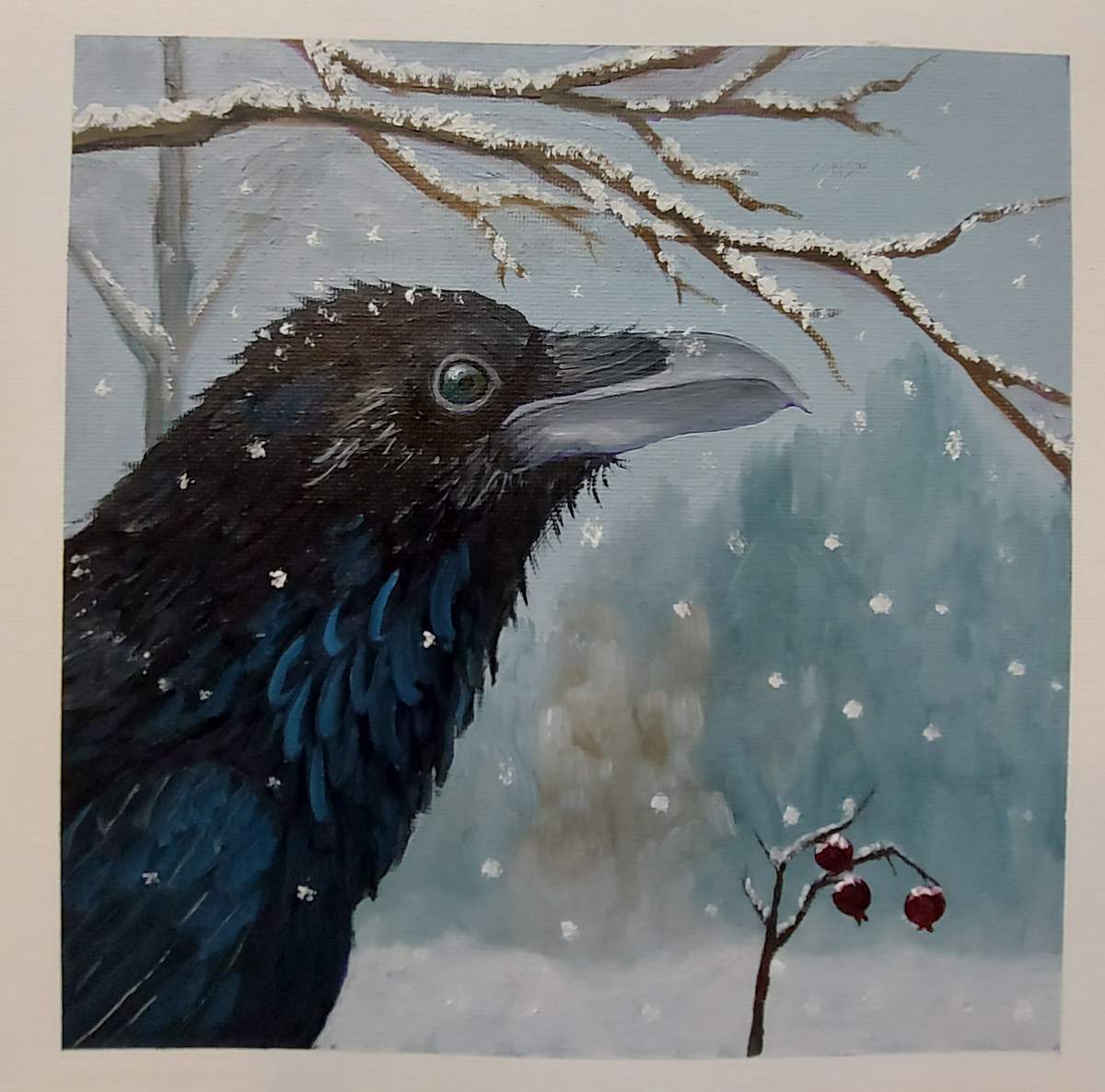 Snow Raven by Susan Merritt 