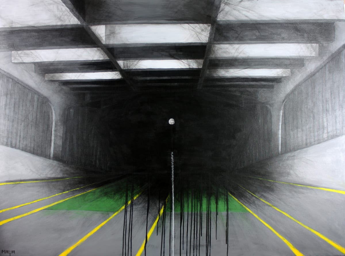 Ferry Deck at Night by Maya Leites 