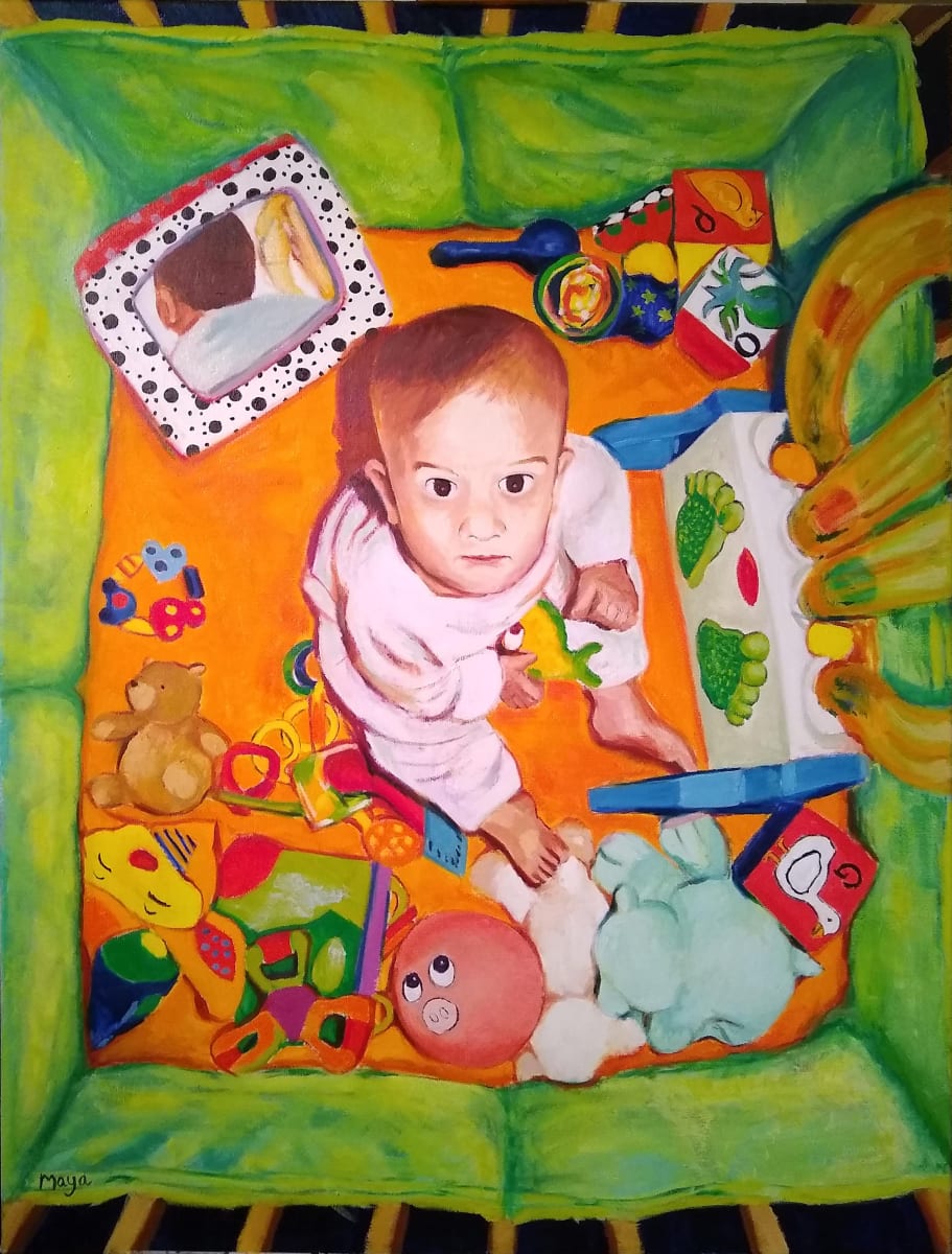 The Crib by Maya Leites  Image: A toddler's world. Protective, soft, colorful, stimulating and detached from the outside world.