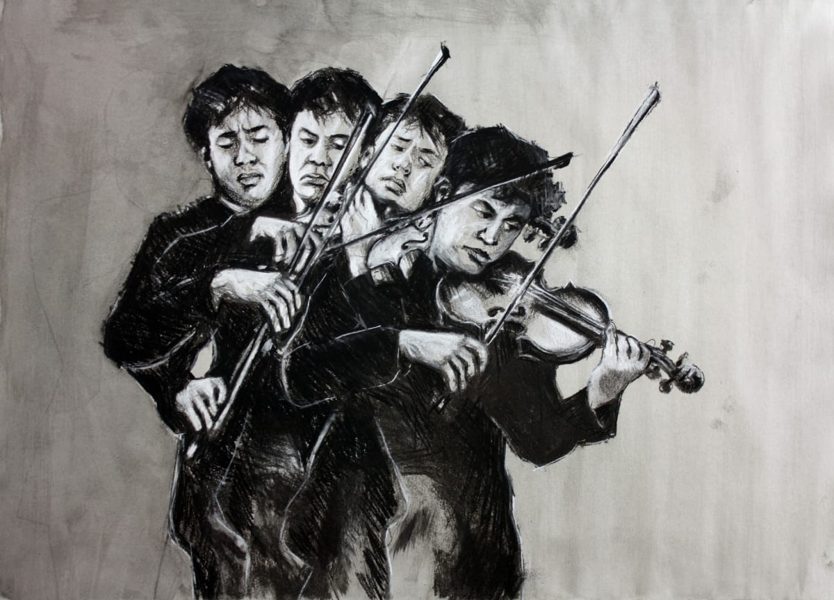 Study of a Violinist in Motion by Maya Leites  Image: Study of the violinist Benjamin Beilman  