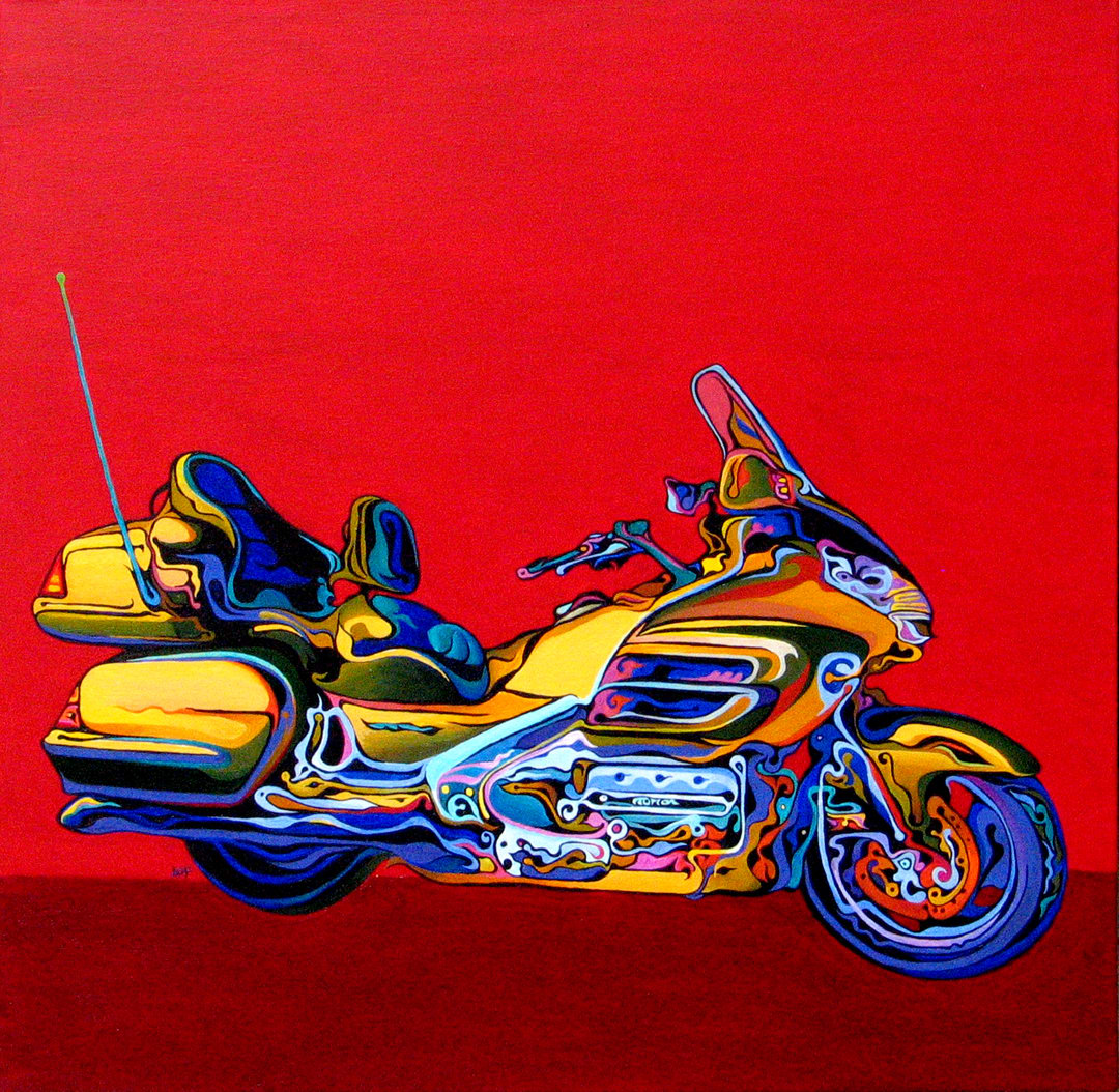 Gold on Red by Amy Ferrari 