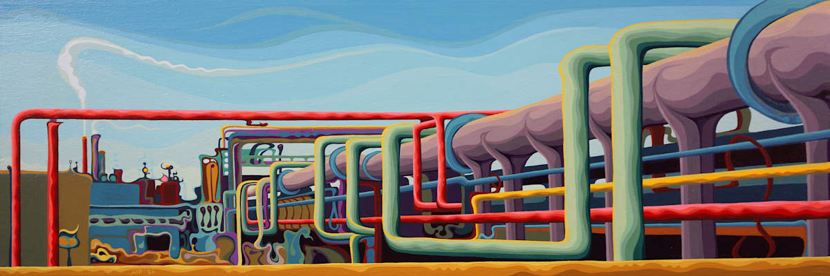 Glowing Industrial Power Flow by Amy Ferrari, Image 1.
