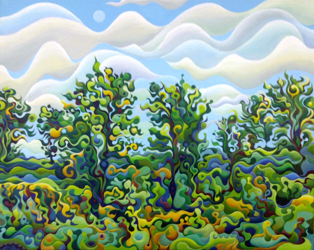 Trees Cheering up the Moon by Amy Ferrari, Image 1.