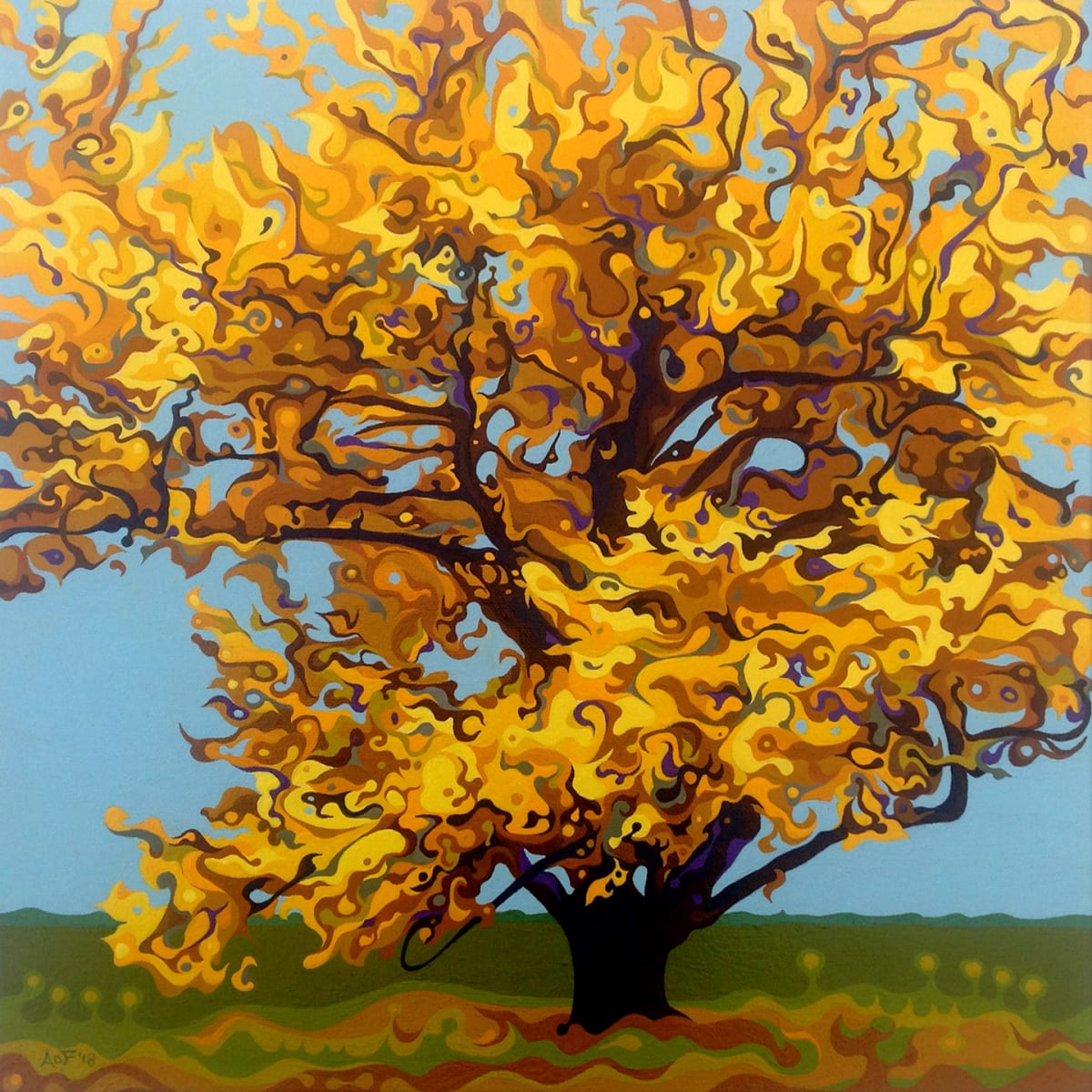 Autumnal Yellow Treet by Amy Ferrari 