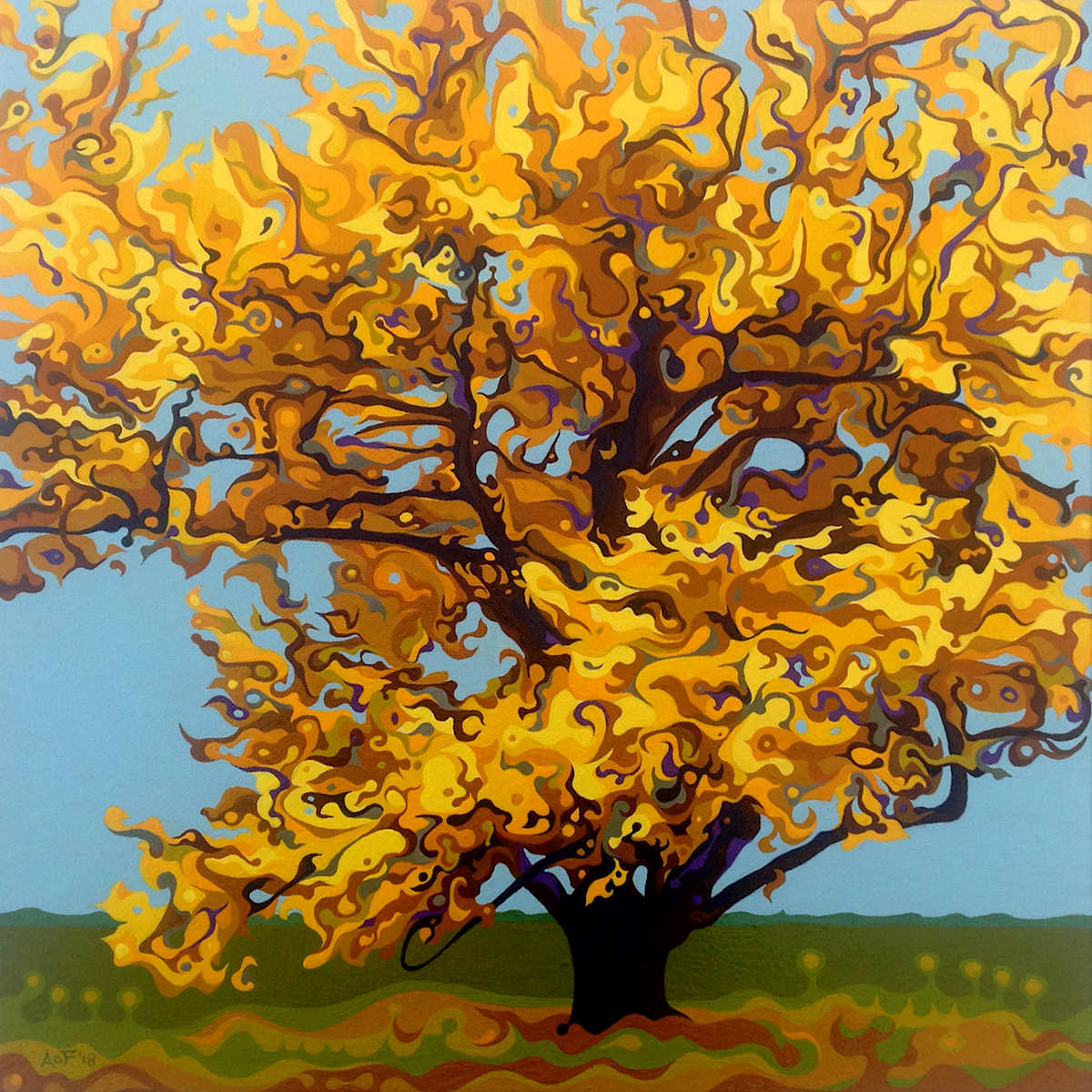 Autumnal Yellow Treet by Amy Ferrari, Image 1.