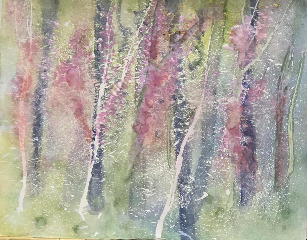 “The Dawn That Blooms Between Trees” by Jiwon Kim, Image 1.
