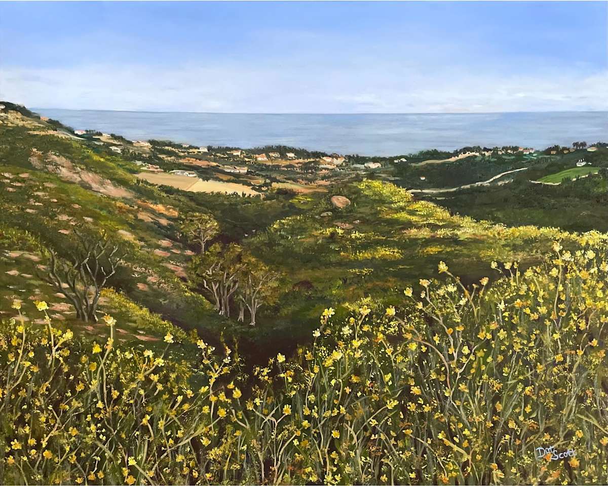 Malibu Overlook to the Pacific, Dorothy Scott by California Art League 