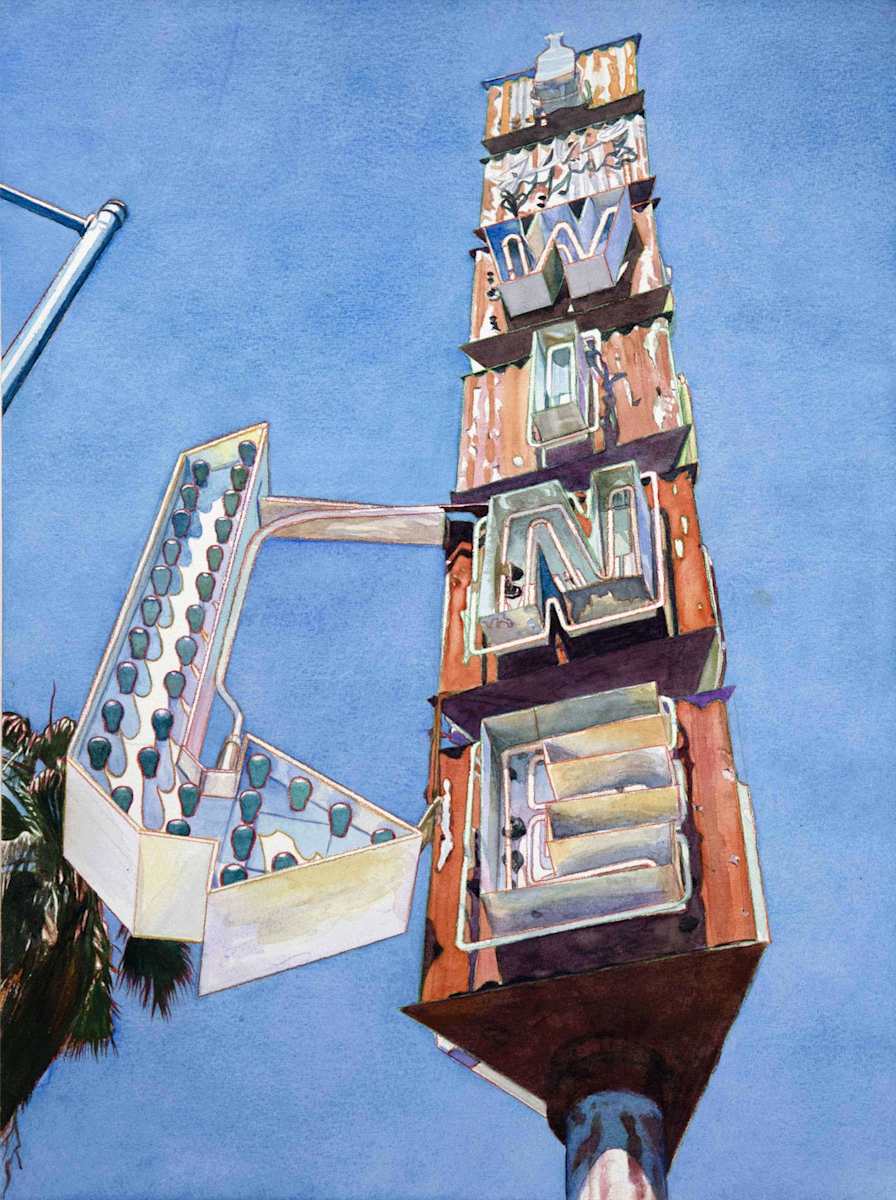 Wine Sign, Debra Reynolds by California Art League 