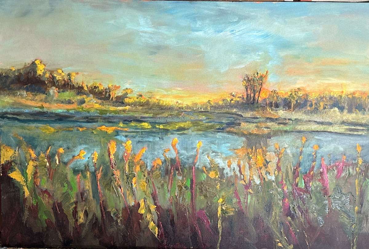 Sunset, Ballona Wetlands by Robert Zent Chew 