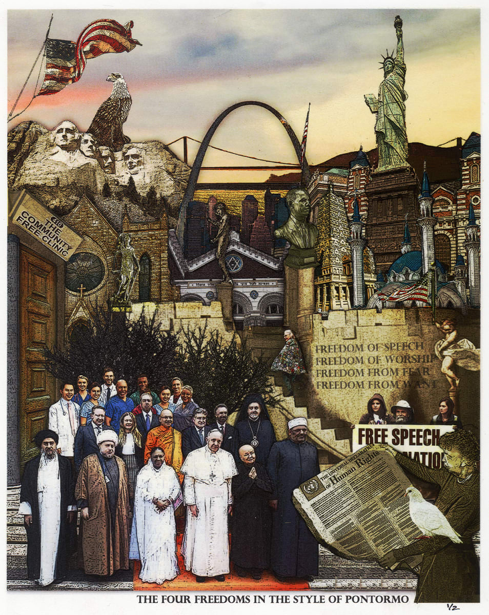 The Four Freedoms in the Style of Pontormo by Brandin Barón 