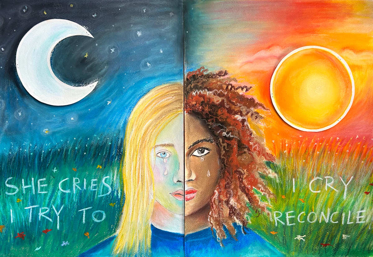 She cries, I cry, I try to reconcile by Barbara Tevarotto 