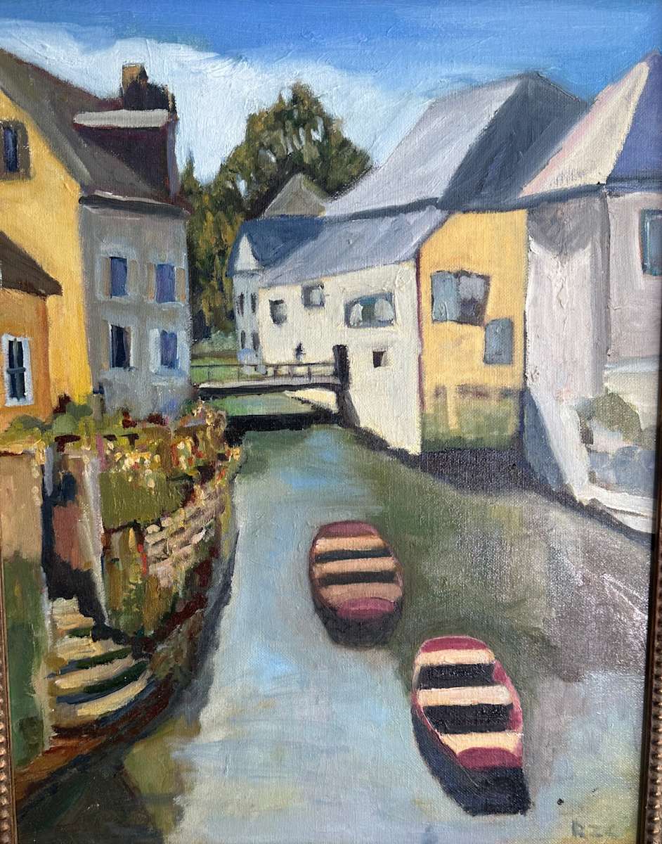 Canal Boats, Bayeux by Robert Zent Chew 