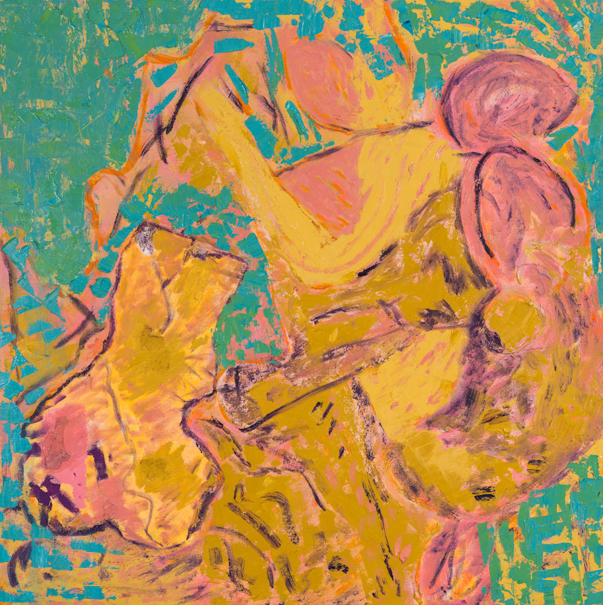 Echo of Figures by Sharon Cannon  Image: Shadows of presence within abstraction.