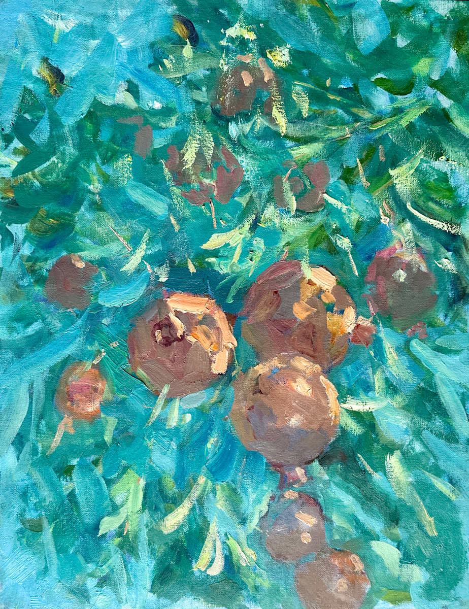 Emerald Pomegranate Dream by Irina Metz 