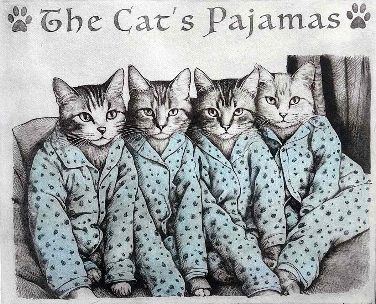 Cat's Pajamas by Karen Fiorito 