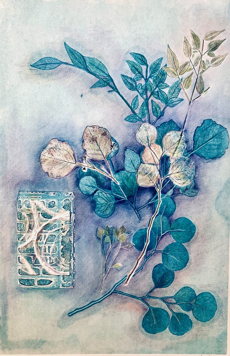 Ghost of Turquoise Leaves by Rhonda Burton 