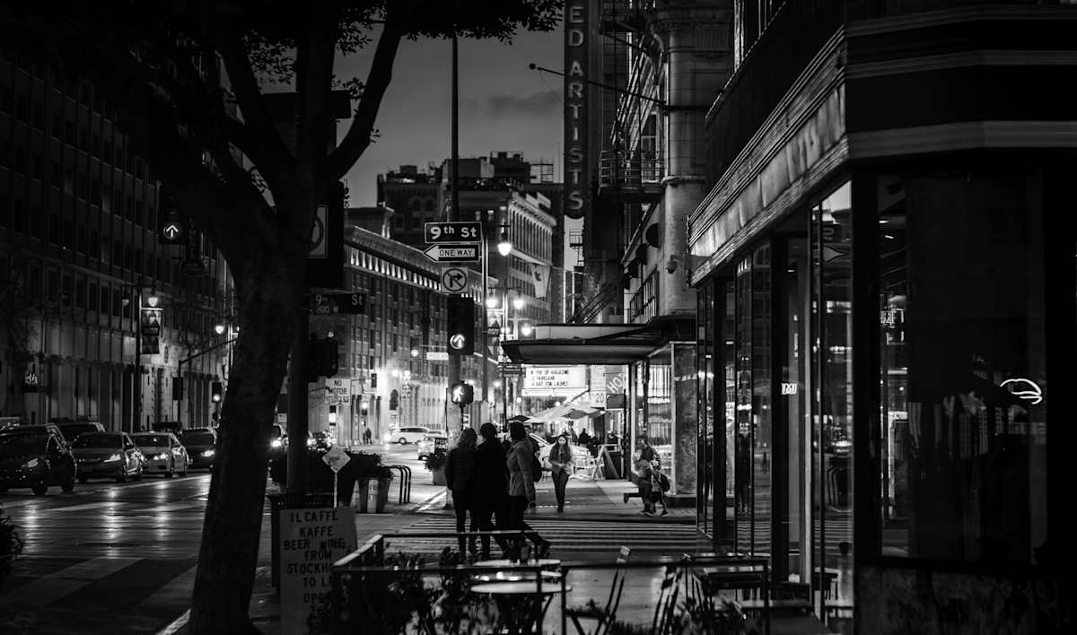 Broadway Downtown Los Angeles by Edward Grad 