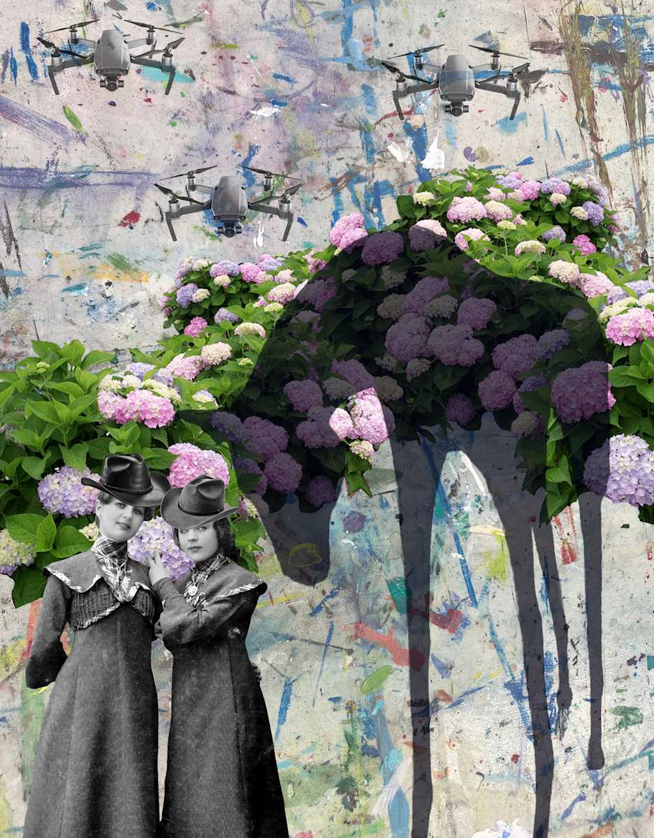 Hydrangea Horse by Wendy Tigerman, Image 1.