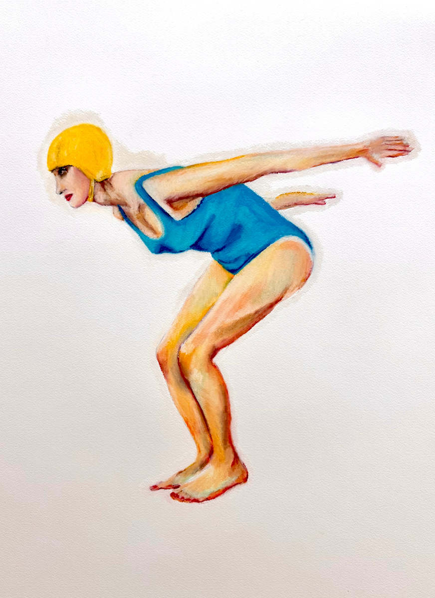 Diver in the Yellow Hat by Kathryn Pitt, Image 1.