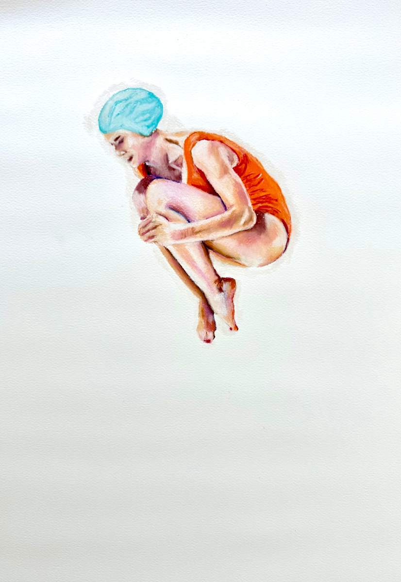 Diver in the Turquoise Hat by Kathryn Pitt, Image 1.
