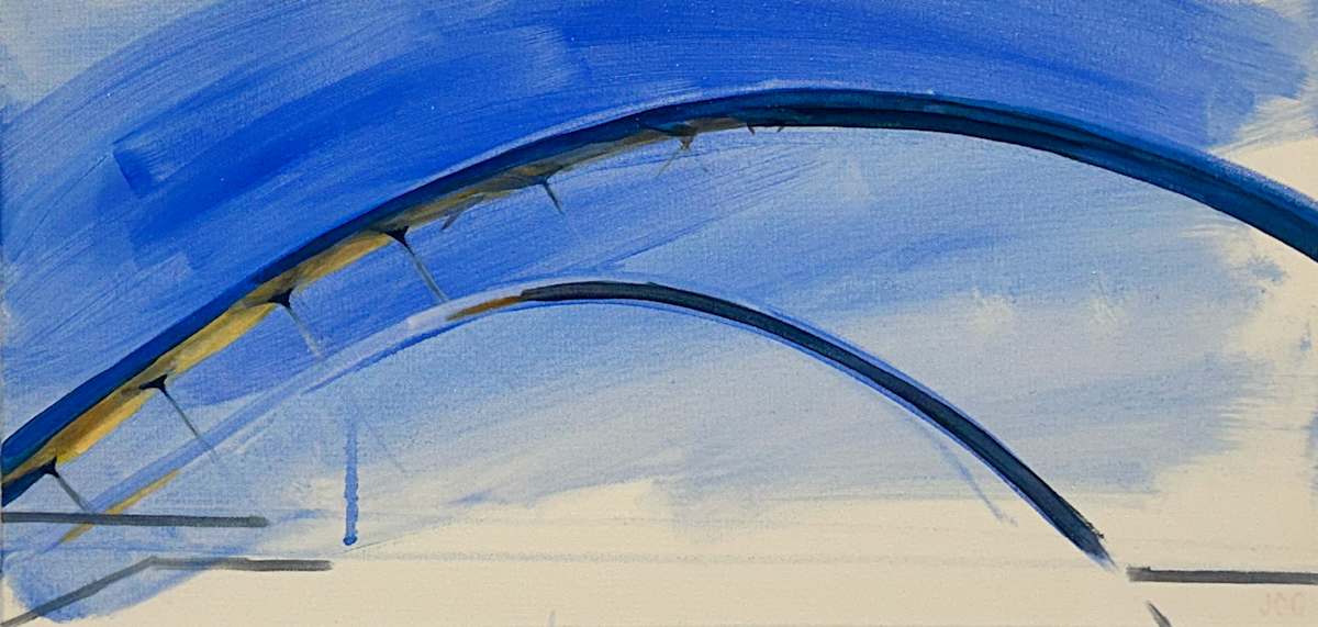 Untitled (Sixth Street Viaduct, Double Loop) by Jackie Goldberg, Image 1.