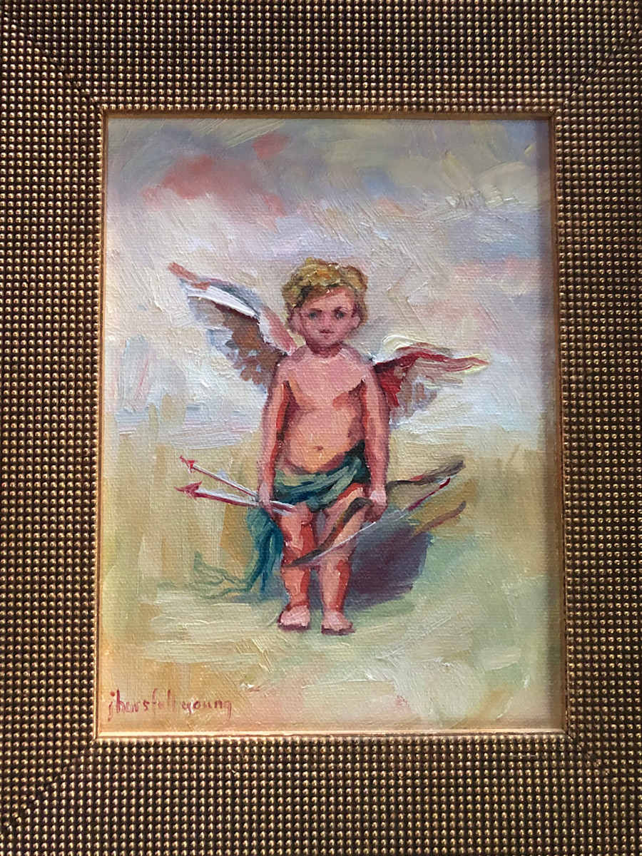 Cupid Searching for Target by Joan Horsfall Young 