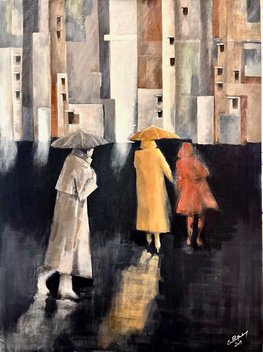A Square In Paris by Emil Rutenberg 