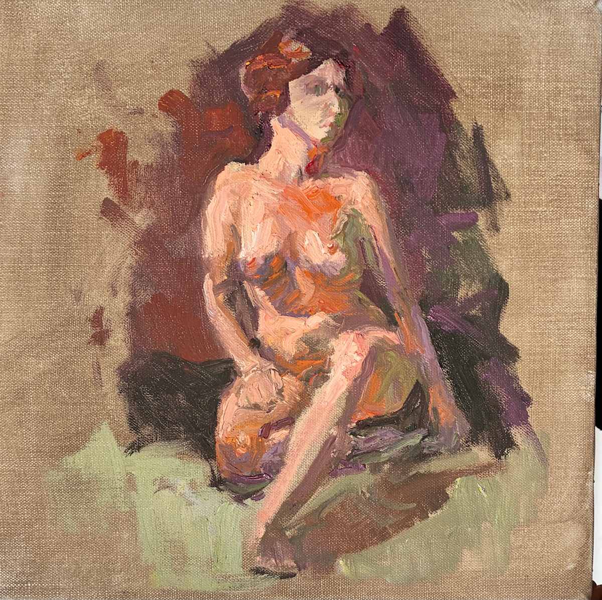 Nude Painting by Joan Horsfall Young 