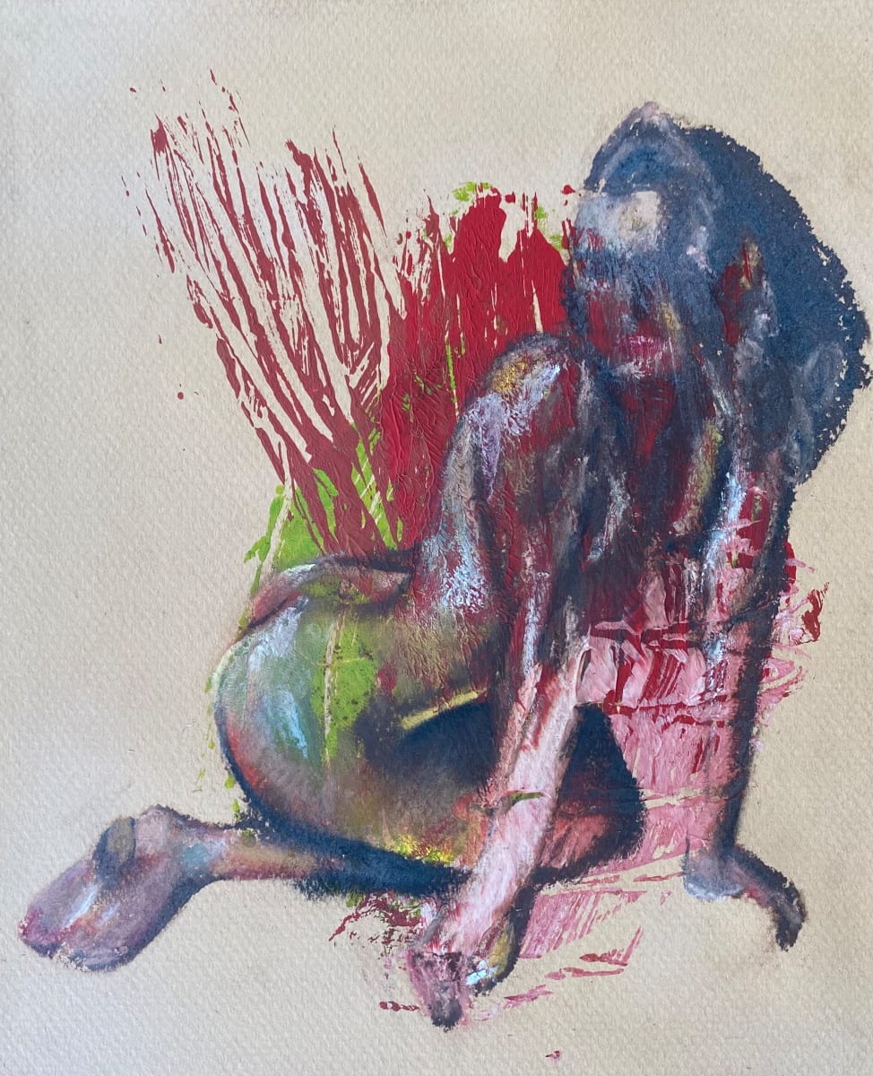 Twisting seated Woman by Kathryn Pitt, Image 1.