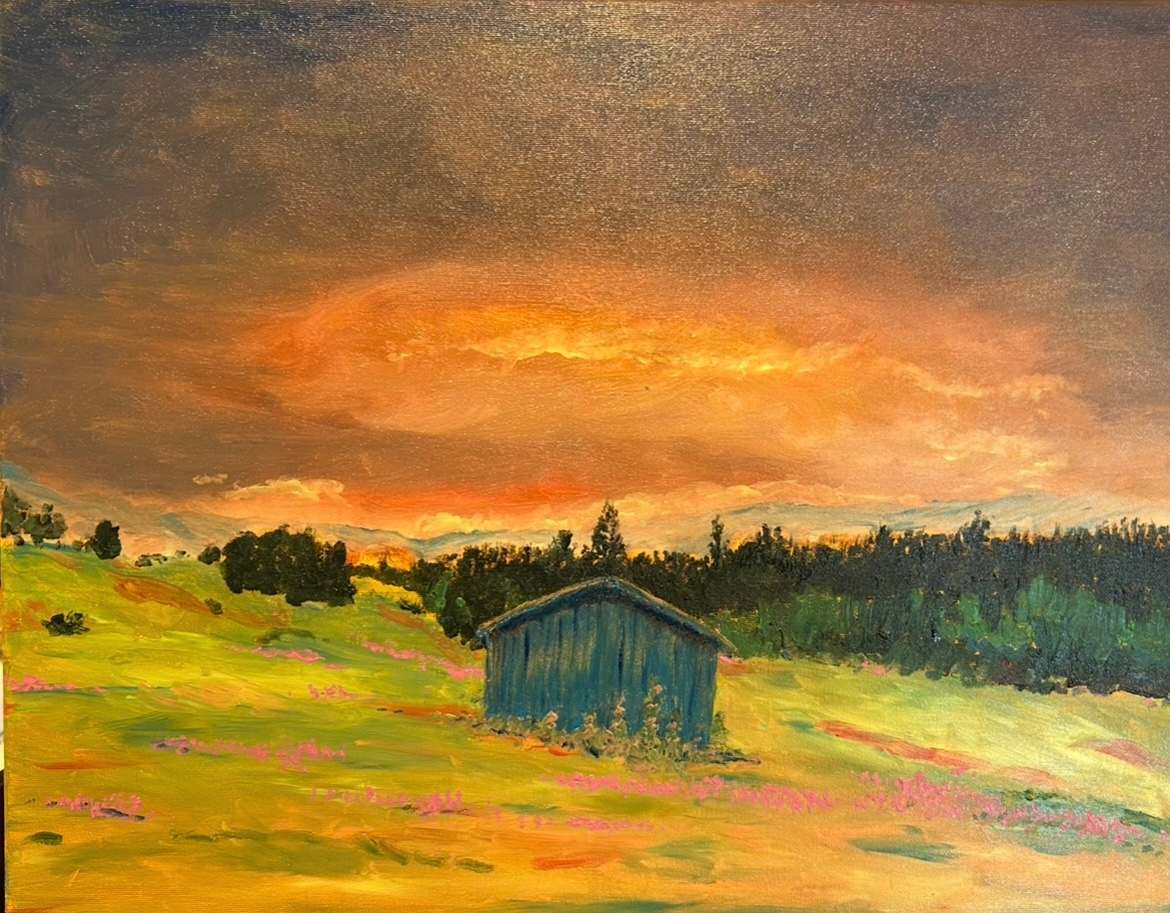 Dawn, Husum, Washington by David Lang 