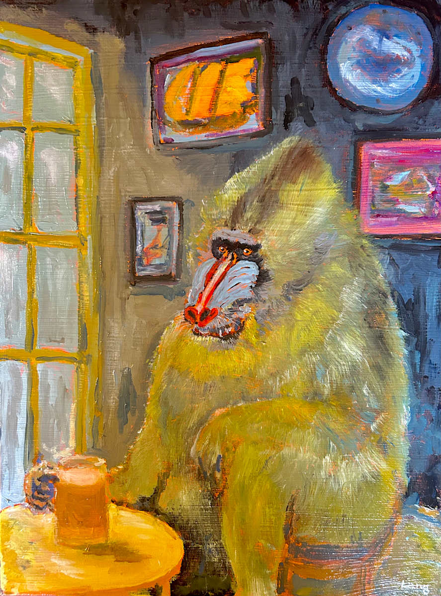 Baboon In A Saloon by David Lang, Image 1.