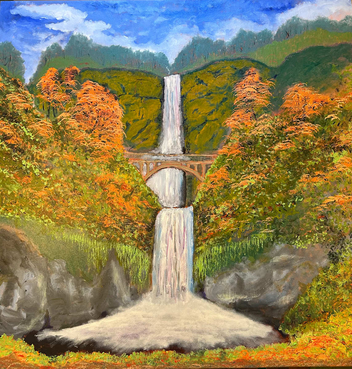 Multnomah Falls by David Lang, Image 1.