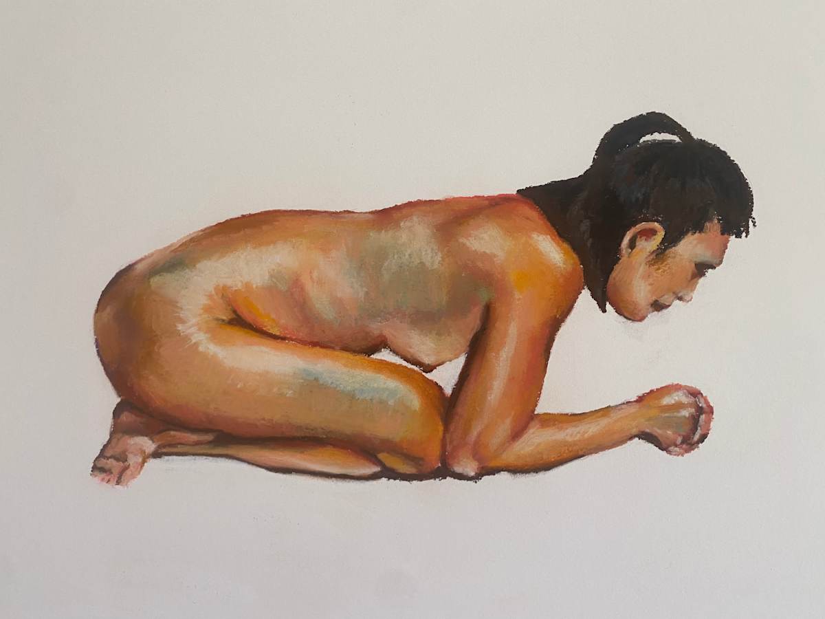 Crouching Down by Kathryn Pitt 