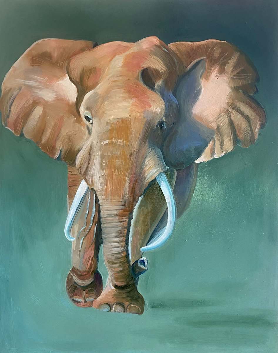 Running Elephant by Kathryn Pitt, Image 1.