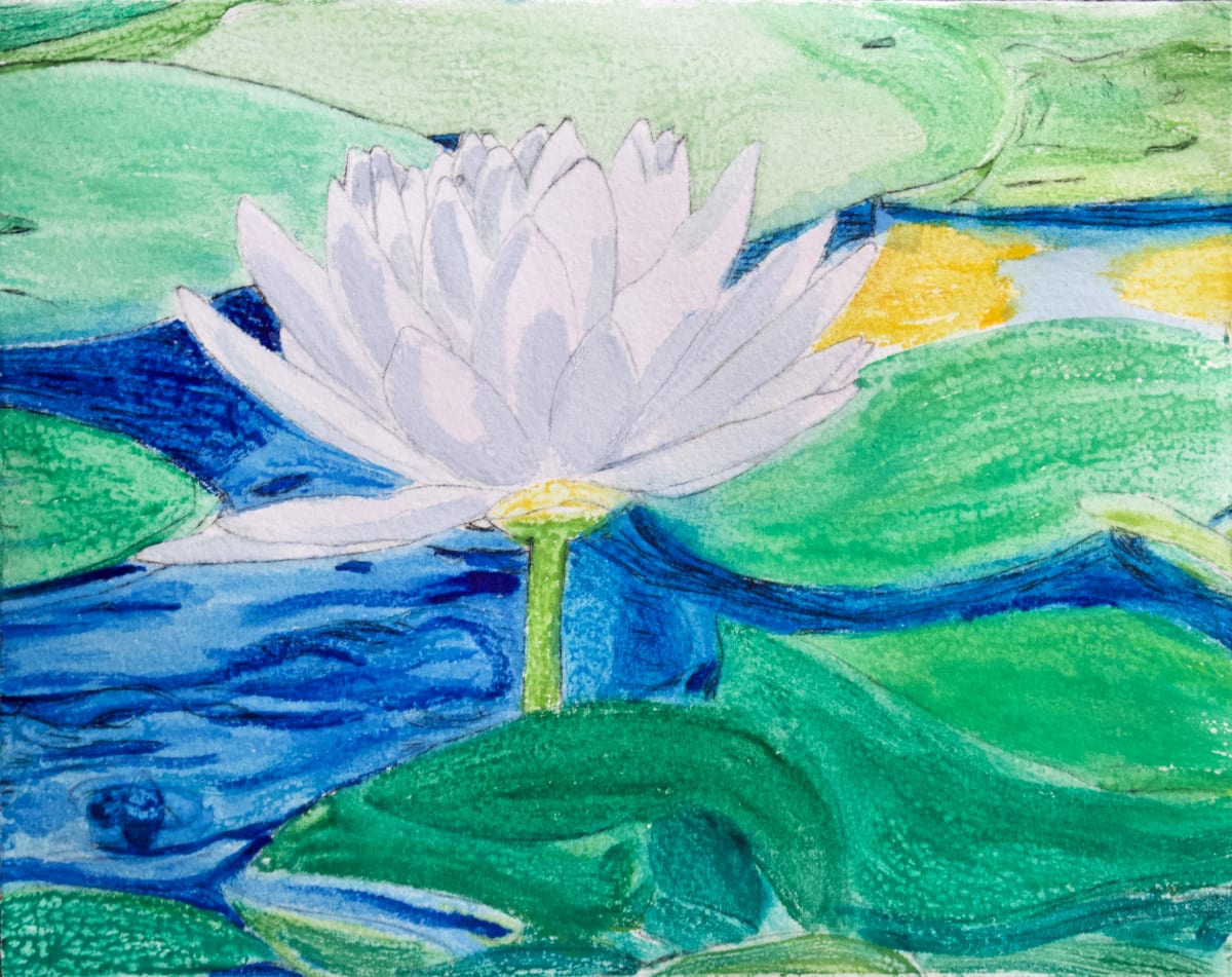 Lotus Rising 1 by Karen Fiorito 