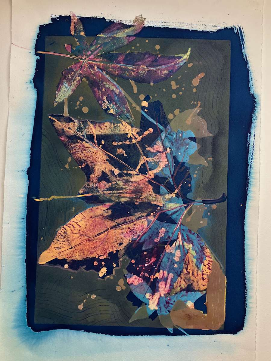 Large Maple Leaves by Rhonda Burton, Image 1.