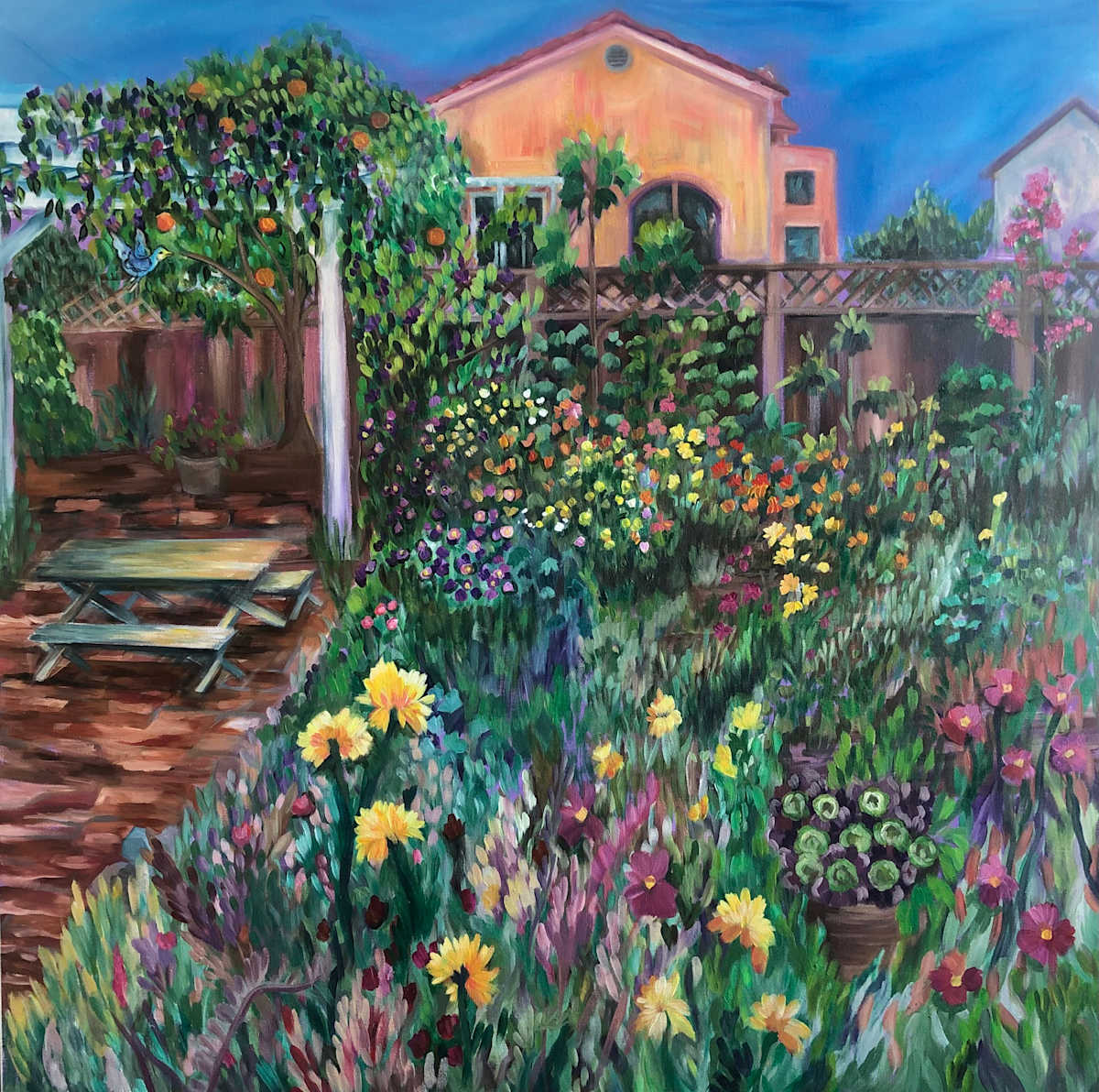 Blue Peace Dove by Gina Leon-Gutiérrez 