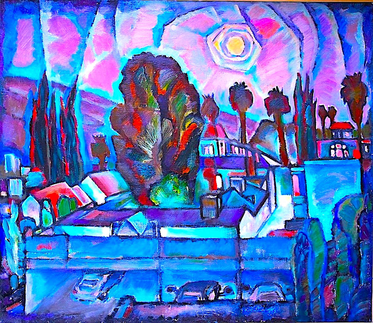 "Moonlit Pasadena" by Tatiana Grudinina 