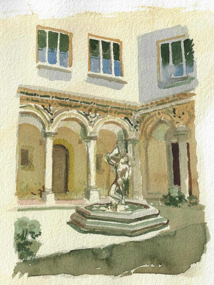 Museum Courtyard, Palermo by Ernie Marjoram, Image 1.