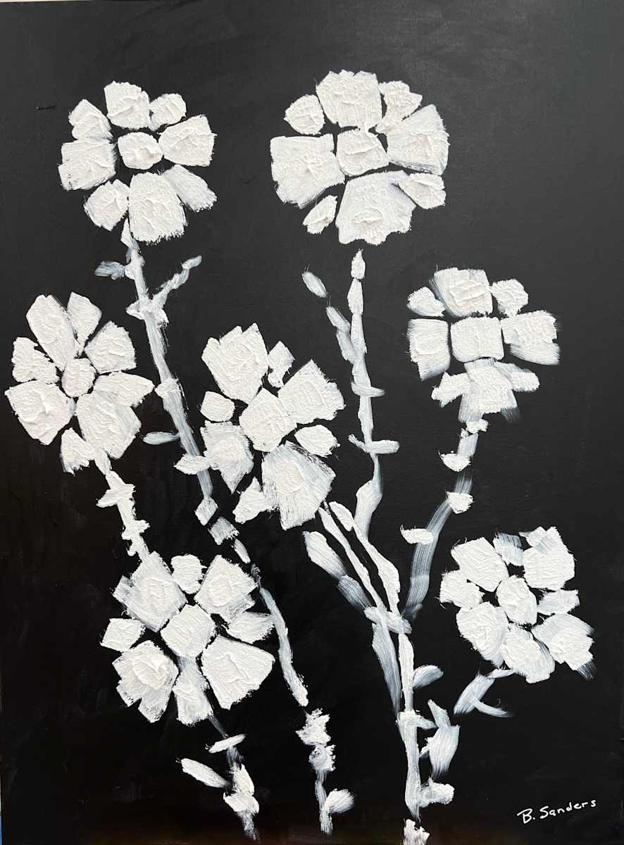 WHITE FLOWERS by Bruce Sanders 