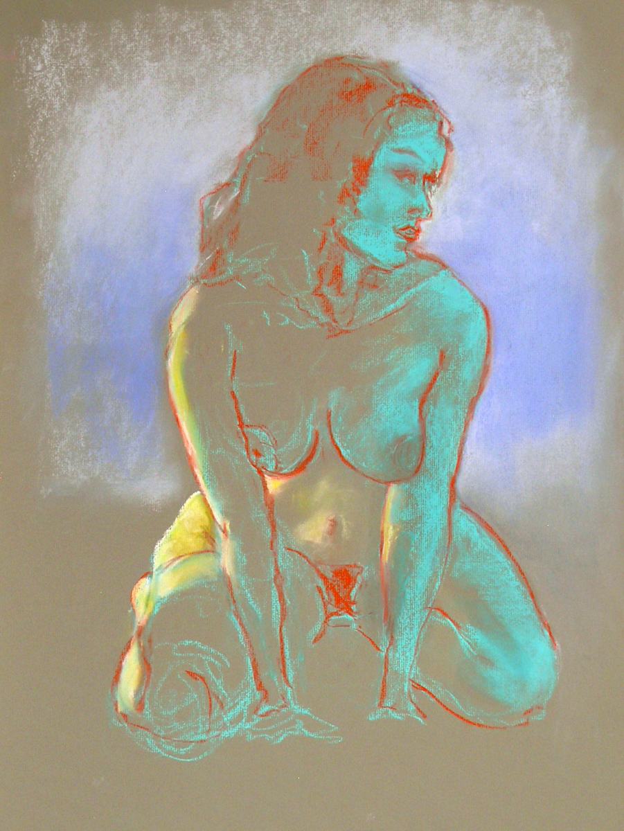 Figure in Pastel #18 by Kirk Campaña, Image 5.