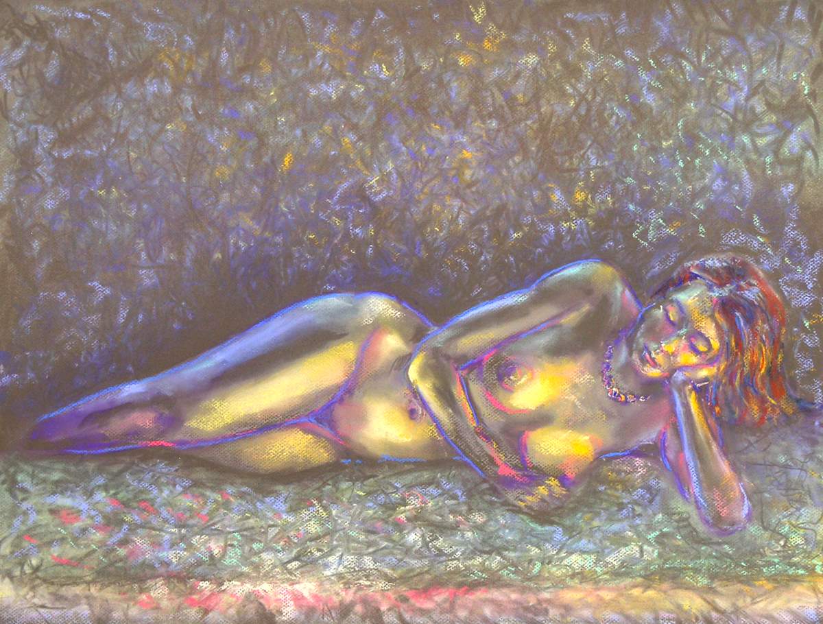 Figure in Pastel #2 by Kirk Campaña 