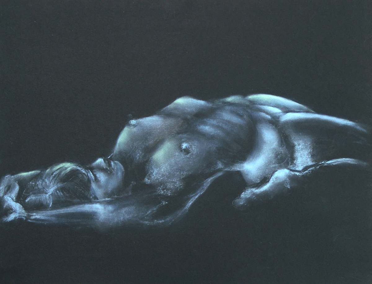 Figure in Pastel #8 by Kirk Campaña, Image 1.