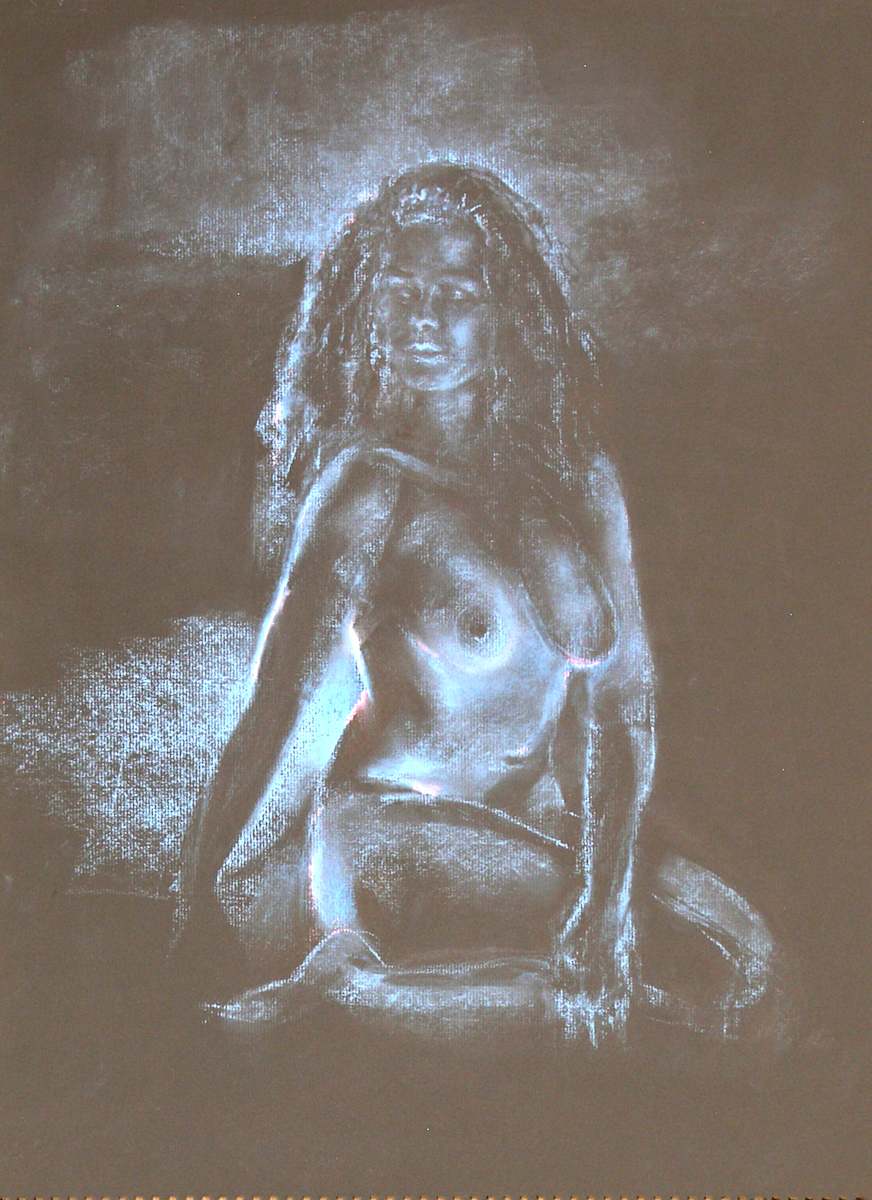 Figure in Pastel #9 by Kirk Campaña 