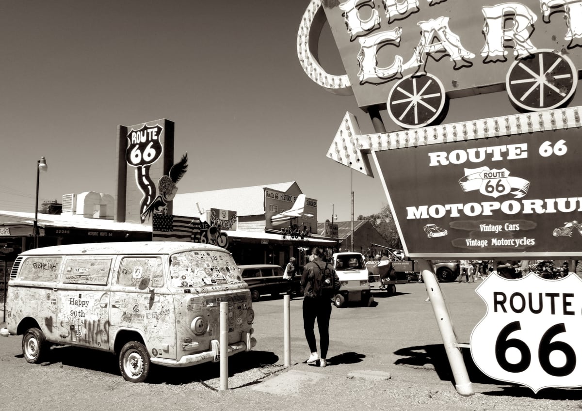 On the Road - Route 66 by Karen Safer 