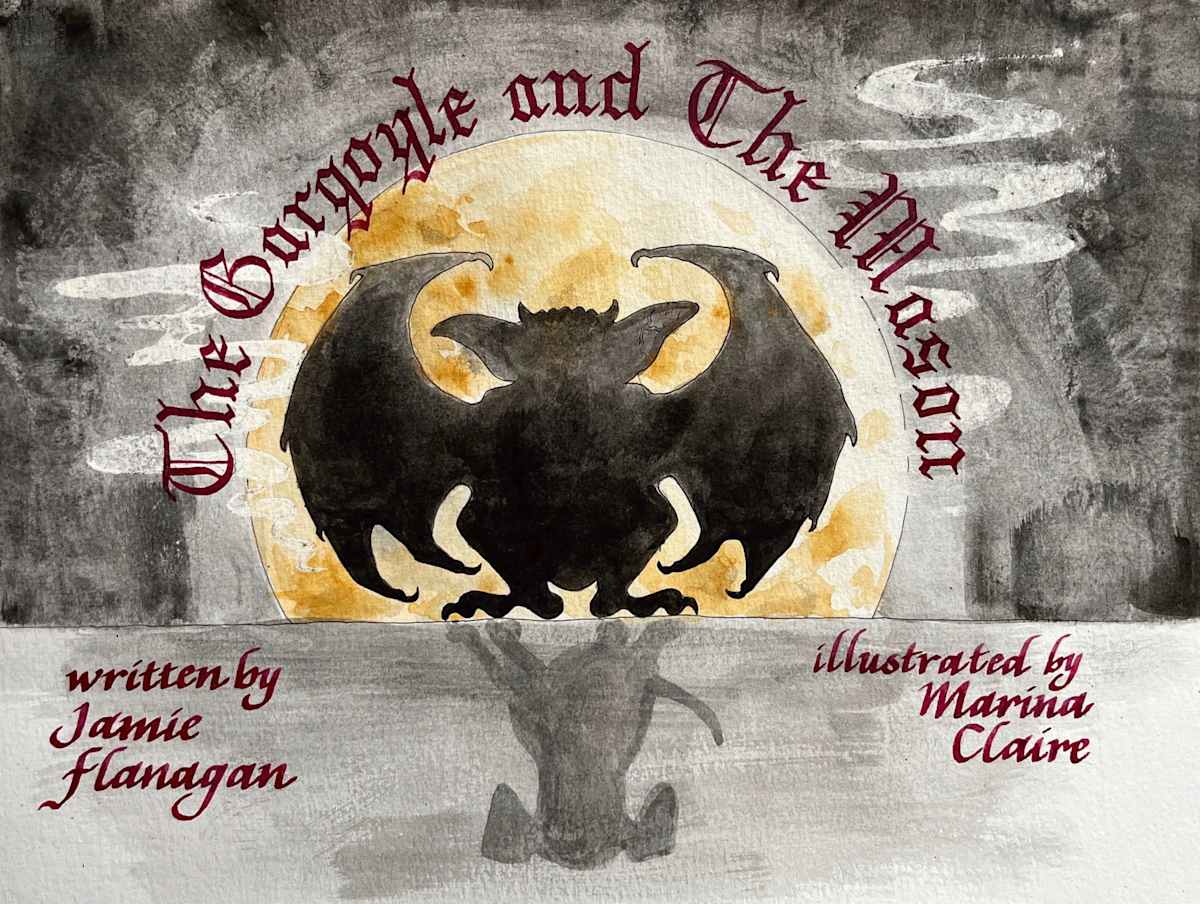 The Gargoyle and The Mason Cover Concept by Marina Claire 