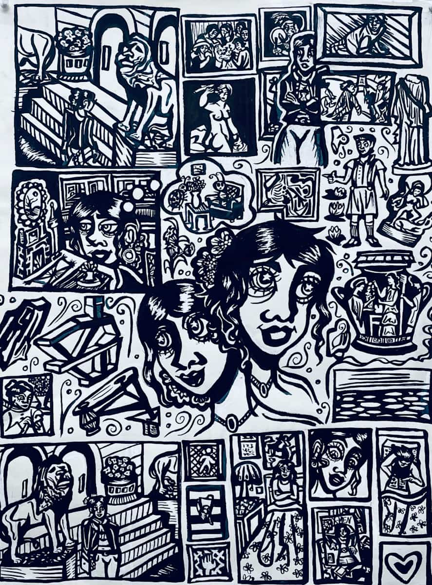 Day at the Chicago Art Institute by Isabella Kinnick 
