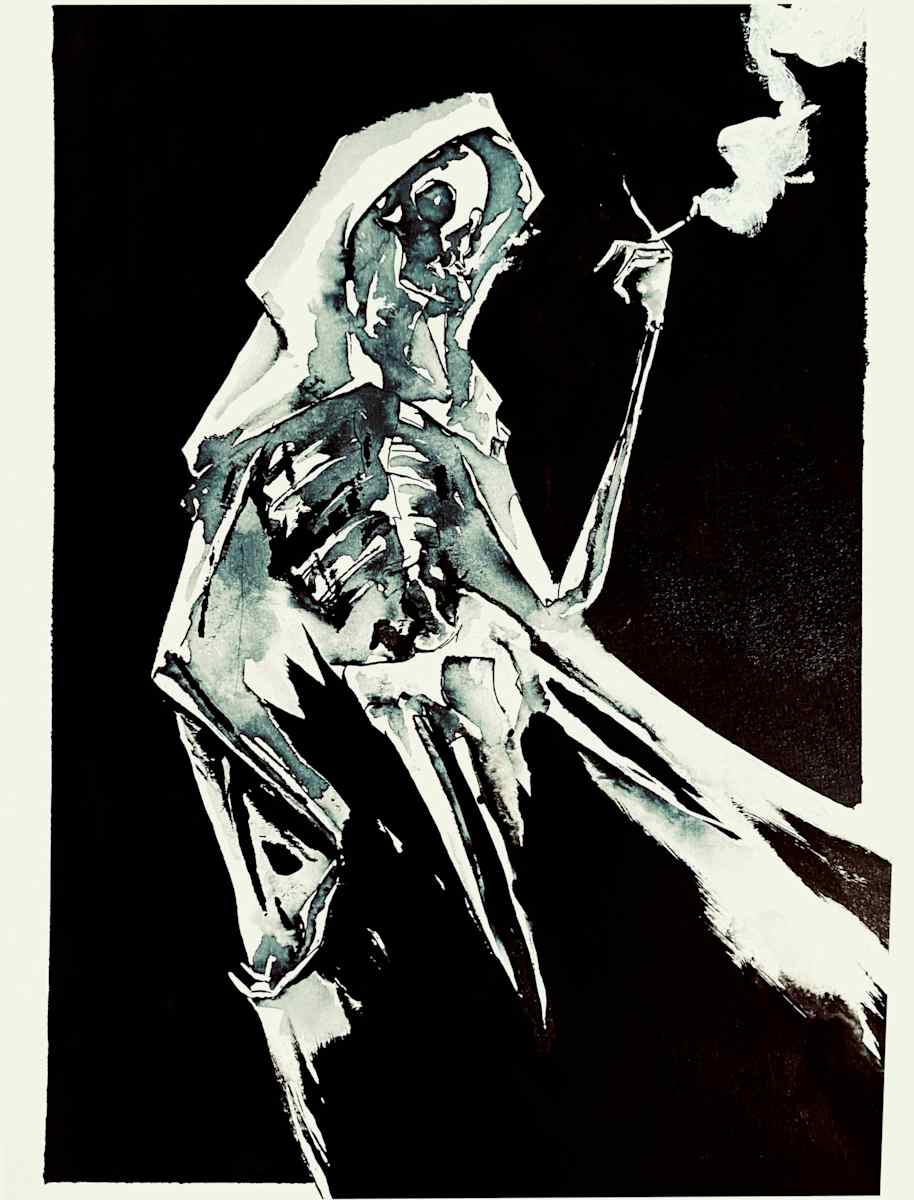 Time takes a cigarette by Jake Standley 