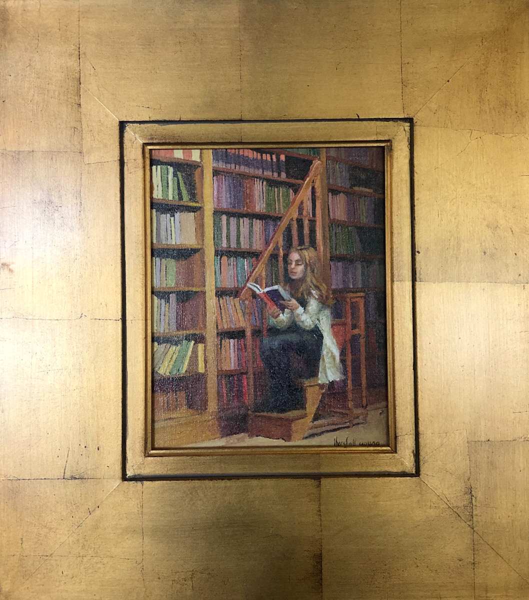 In the Library by Joan Horsfall Young 
